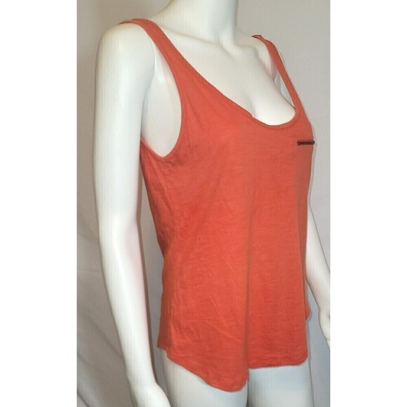Zara Trafaluc Red Sleeveless Zipper Pocket Tank Top Size M - Picture 2 of 11